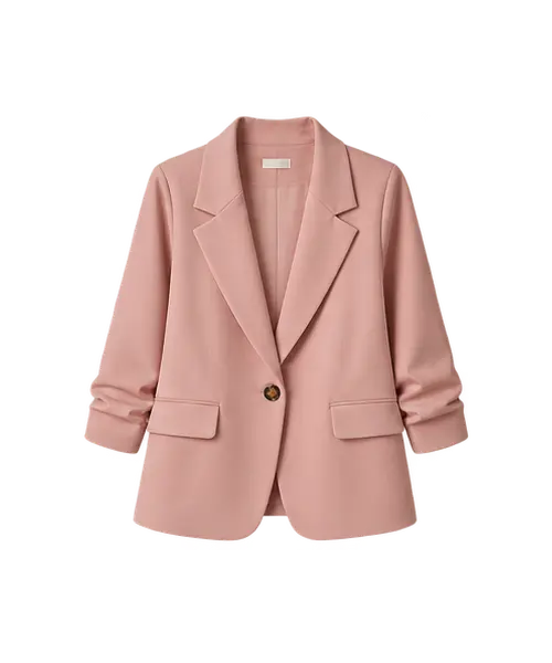 Oversized blazer in light rose